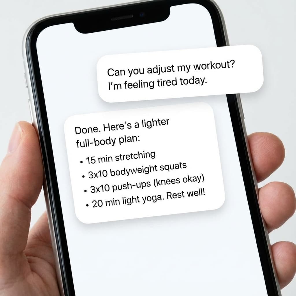 Interfaz del asistente de IA