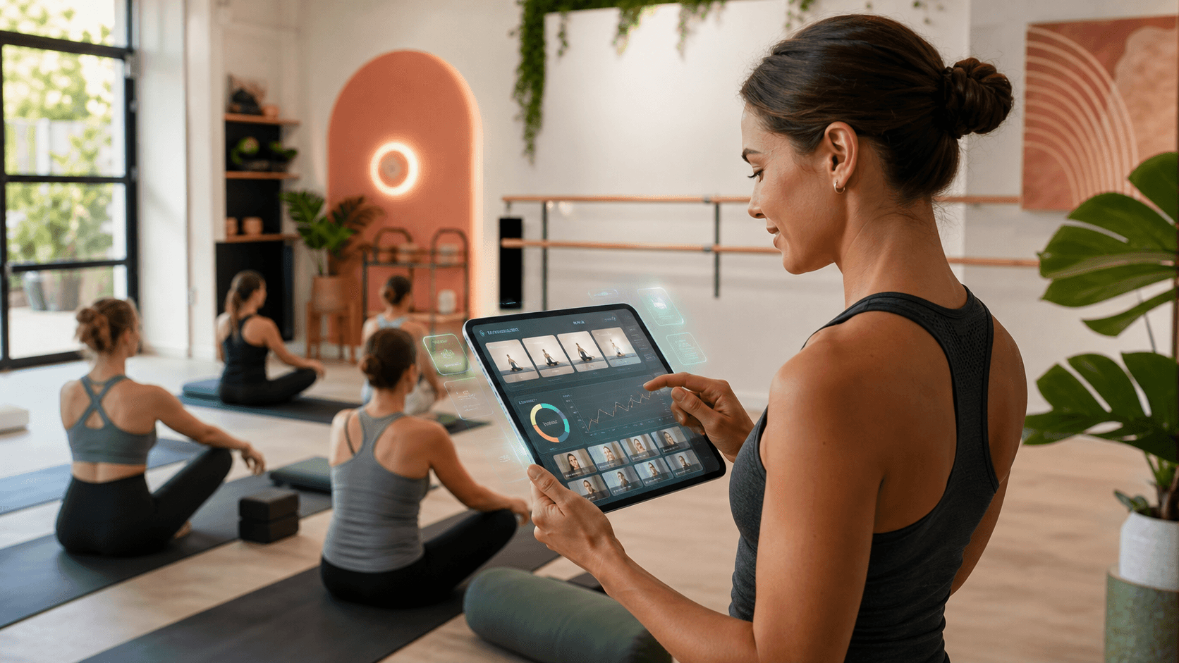 Software para estudios de yoga y barre con IA: reservas, niveles y retencion en 2026